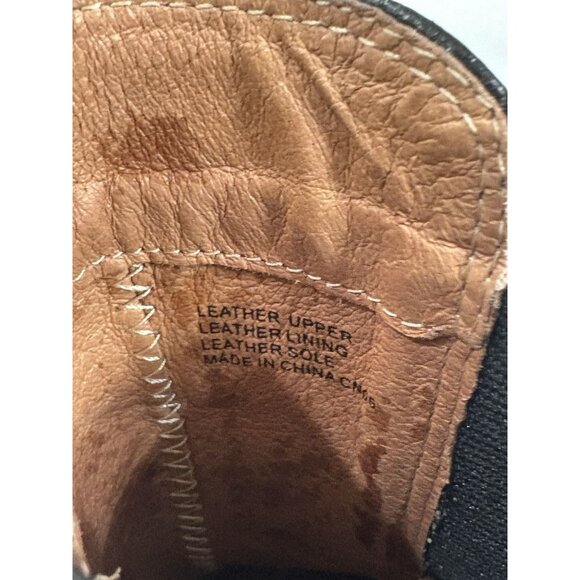 Corso Como Wedge Heel Booties Womens Size 7 Black Leather Ankle Boots - Picture 5 of 8